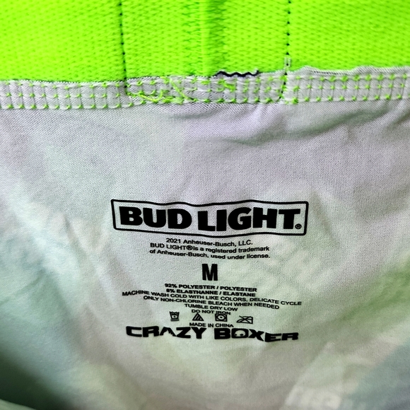 CRAZY BOXER BUD LIGHT GREEN & BLACK COLOR MEDIUM SIZE - Picture 3 of 9